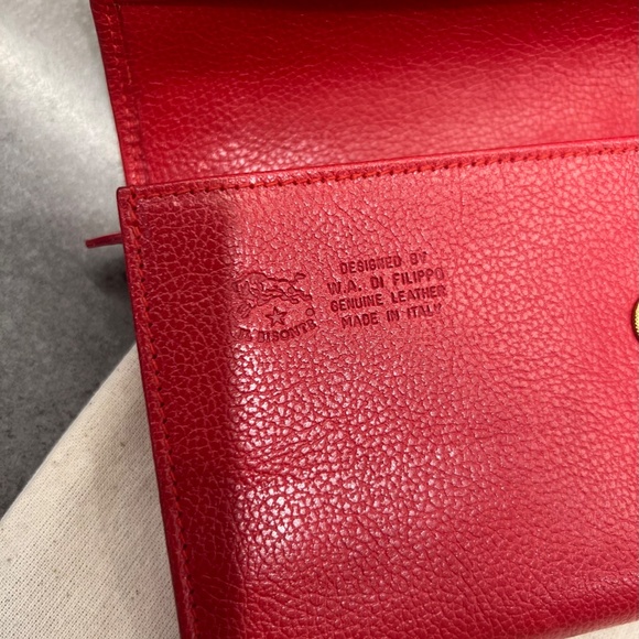 Il Bisonte Leather Wallet - Brand New in package - RED - Picture 4 of 8
